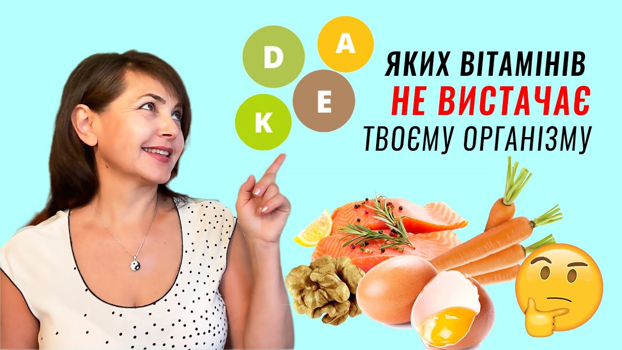 Яких вітамінів не вистачає твоєму організму / Dr. Ruslana Borysenko