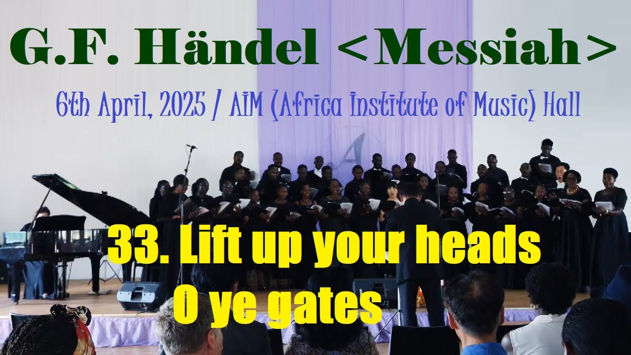 33.  Lift up your heads O ye gates