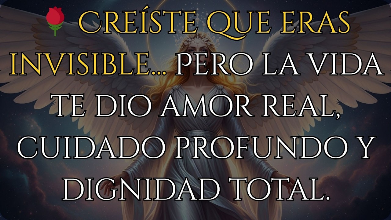 🌹 Creíste que eras invisible... Pero la vida te dio amor real, cuidado profundo y dignidad total.