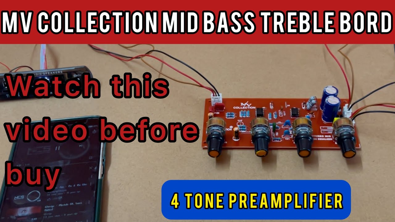 MV Collection 4 tone Mid Bass Treble Board … Unboxing and Sound test…… @AMPTECH DIY