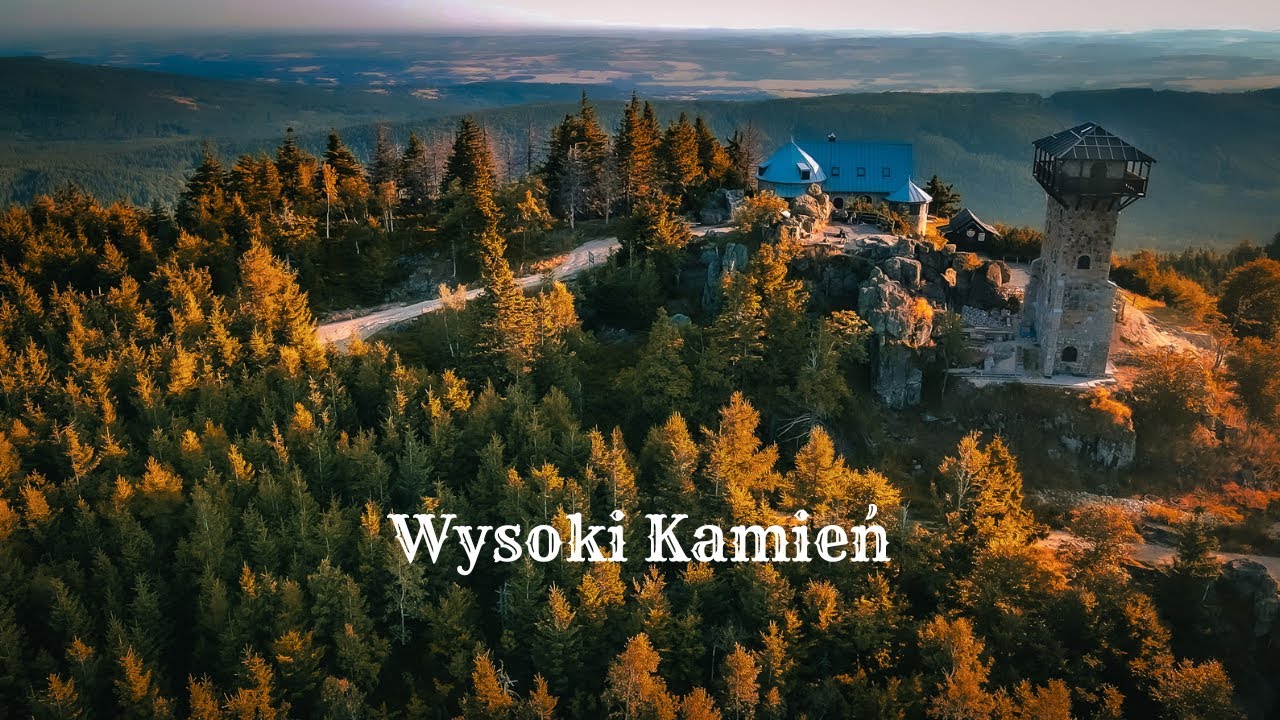 Zakręt śmierci II Wysoki Kamień II Góry Izerskie II Karkonosze Dron 4K
