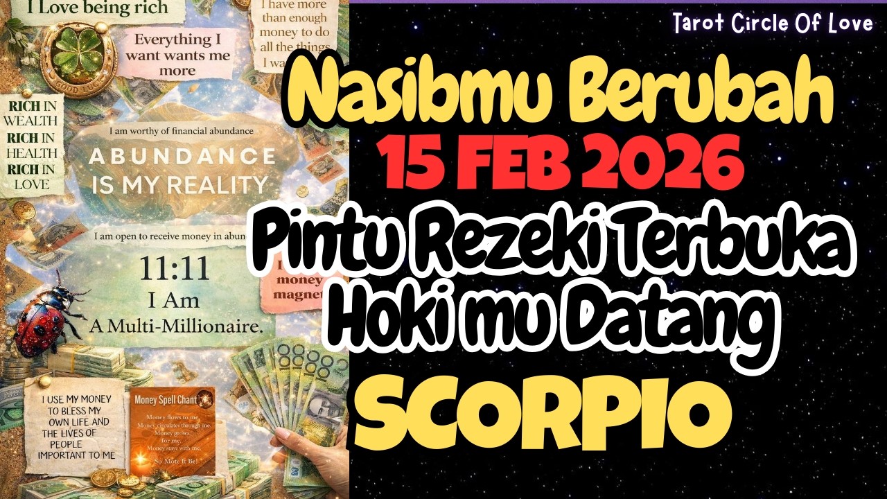🌠 SCORPIO NASIB BERUBAH ARAH⁉️HOKI 15 FEBRUARY 2026⏳