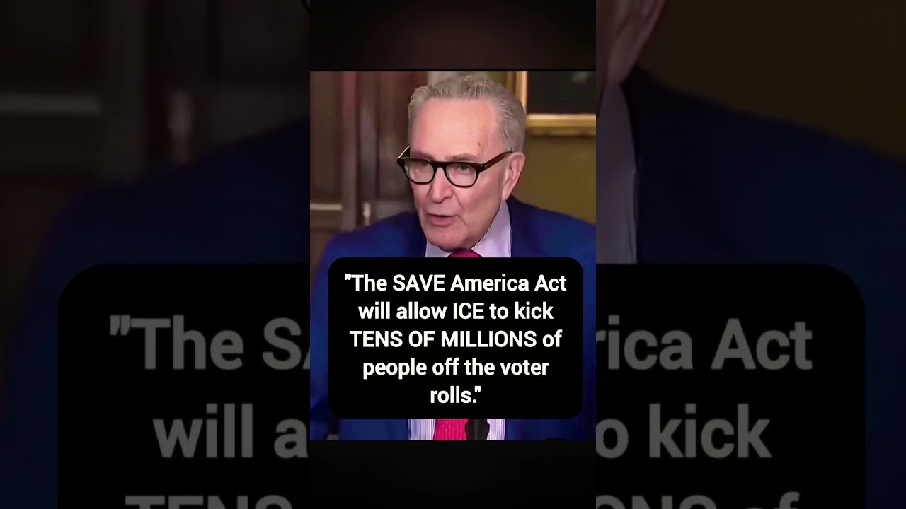 Chuck Schumer Warns SAVE Act Could Remove Millions from Voter Rolls | Political Debate