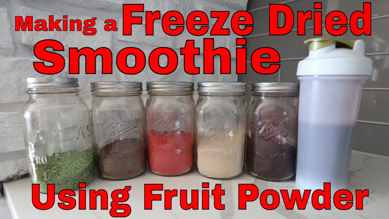 Как приготовить смузи на завтрак из сухофруктового порошка #freezedriedpowder #fruitpowder