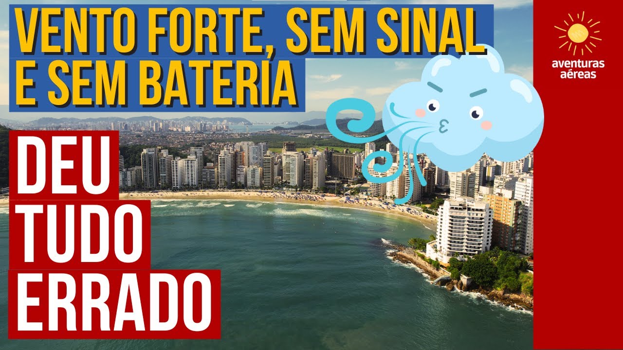 Drone faz voo long range tenso de Santos ao Guarujá
