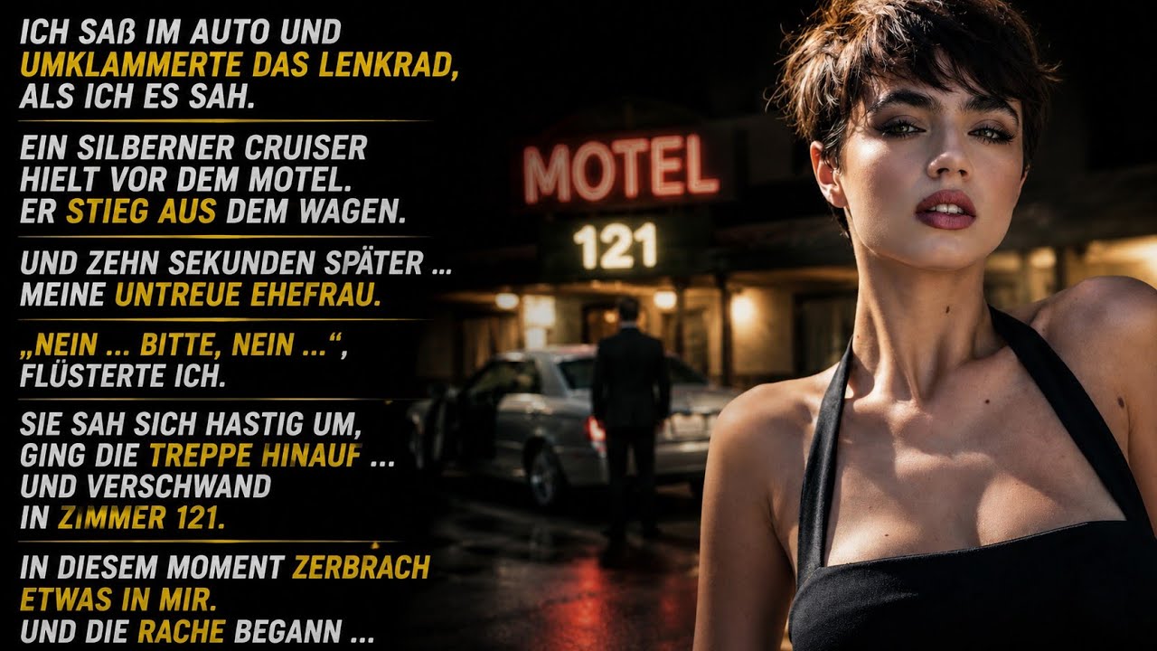 Ich saß im Auto und umklammerte das Lenkrad,als ich es sah.Ein silberner Cruiser hielt vor dem Motel