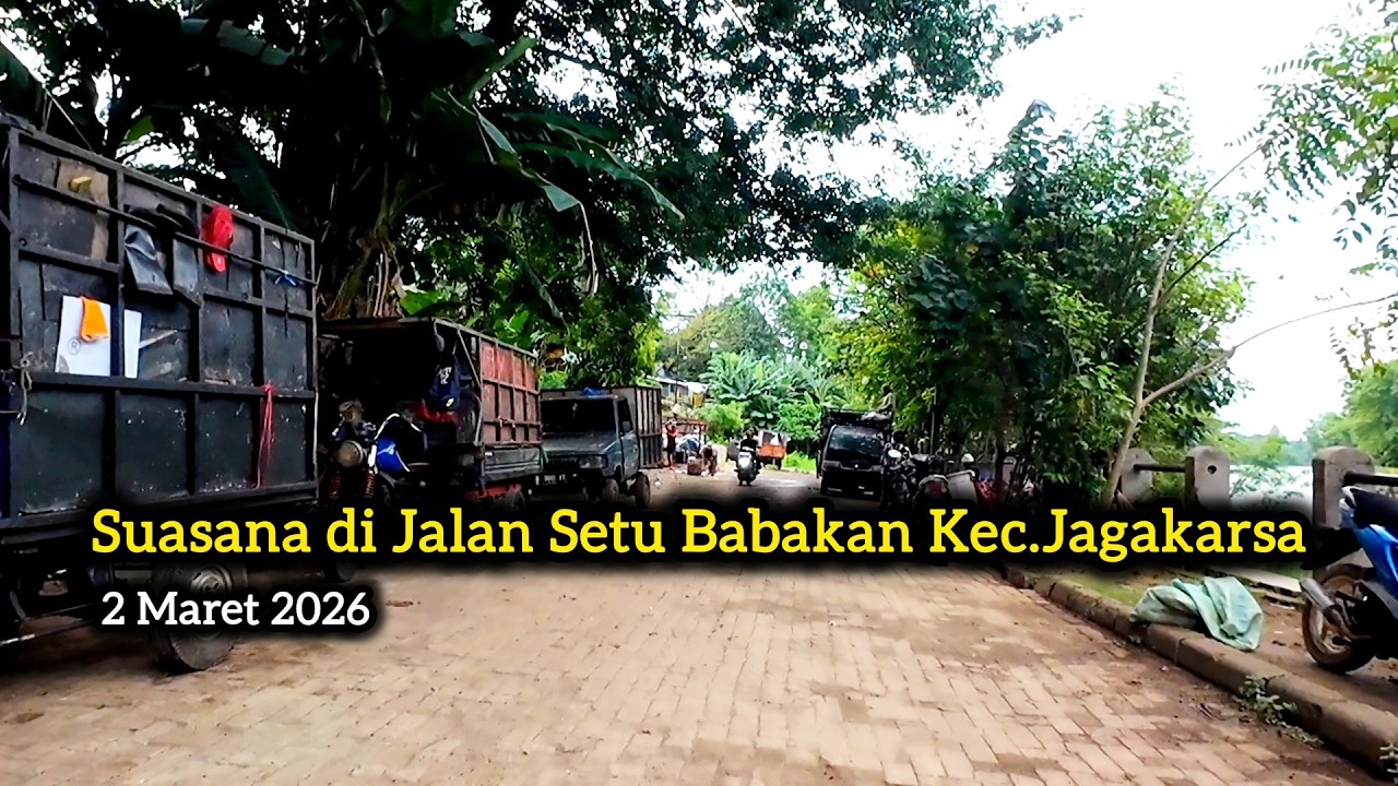 Suasana di jalan Setu Babakan Kec.Jagakarsa Jak-Sel 2 Maret 2026 - suasana jalan - BABEH INAL