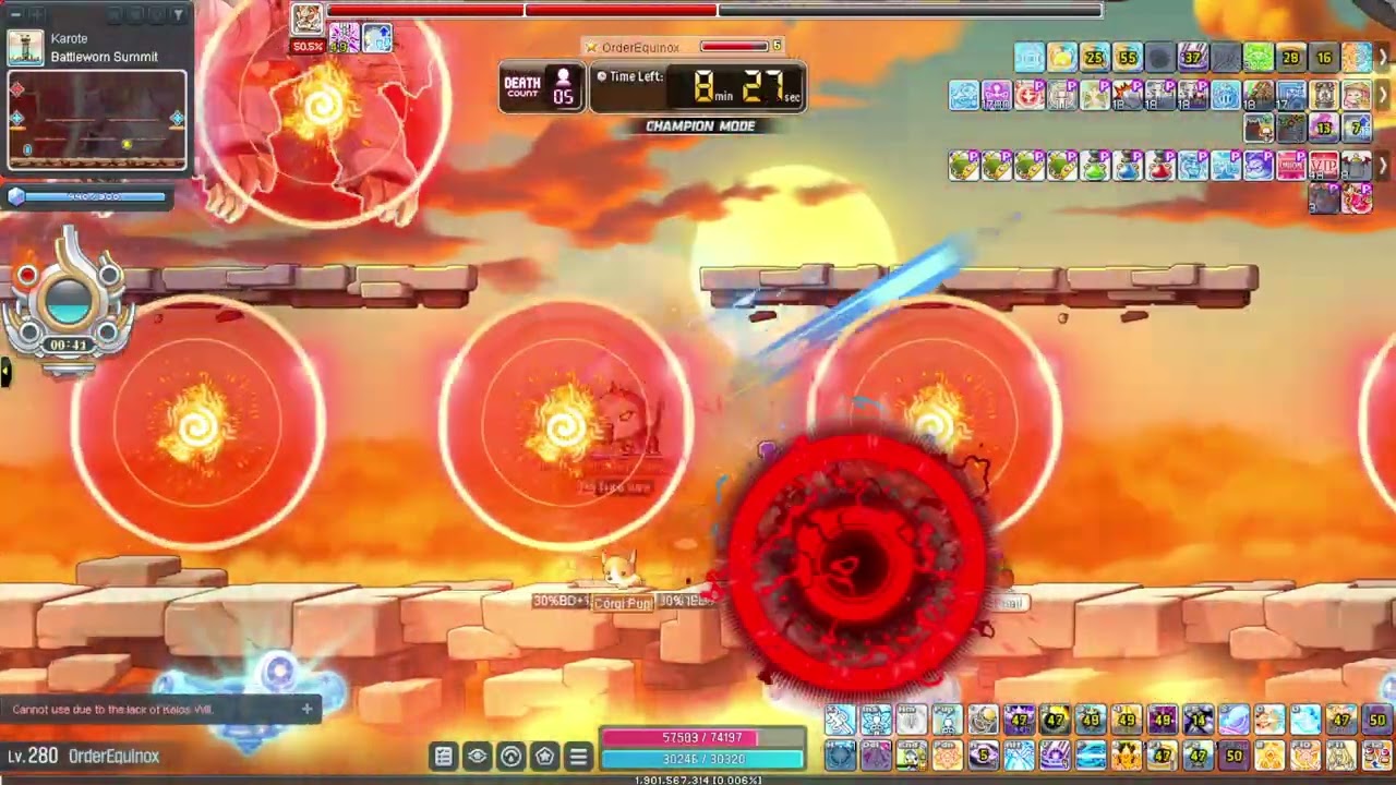 [Kronos] 71.1k Dawn Warrior Normal Kalos Champion Mission (Deathless)