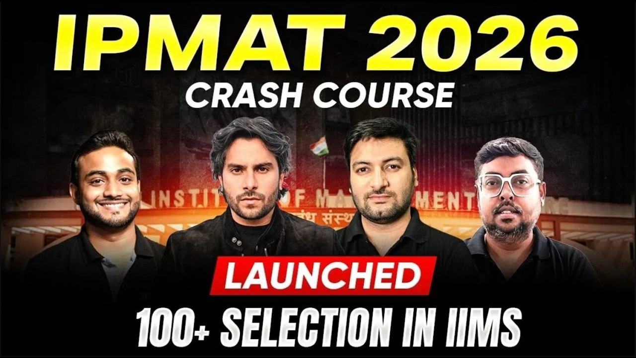 IPMAT Crash Course 2026 | Crack IPMAT Indore, Rohtak & JIPMAT in 40 Days | IIM After 12th