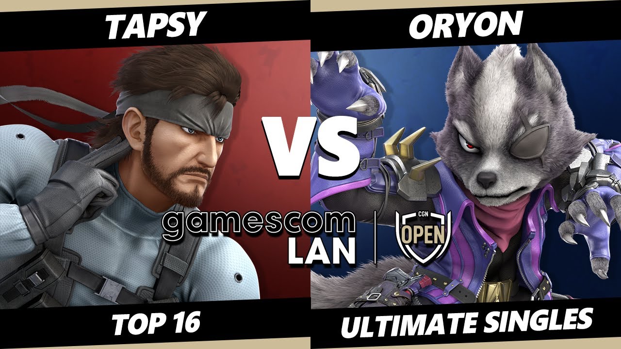 gamescom - Tapsy (Snake) Vs. Oryon (Wolf) Smash Ultimate - SSBU