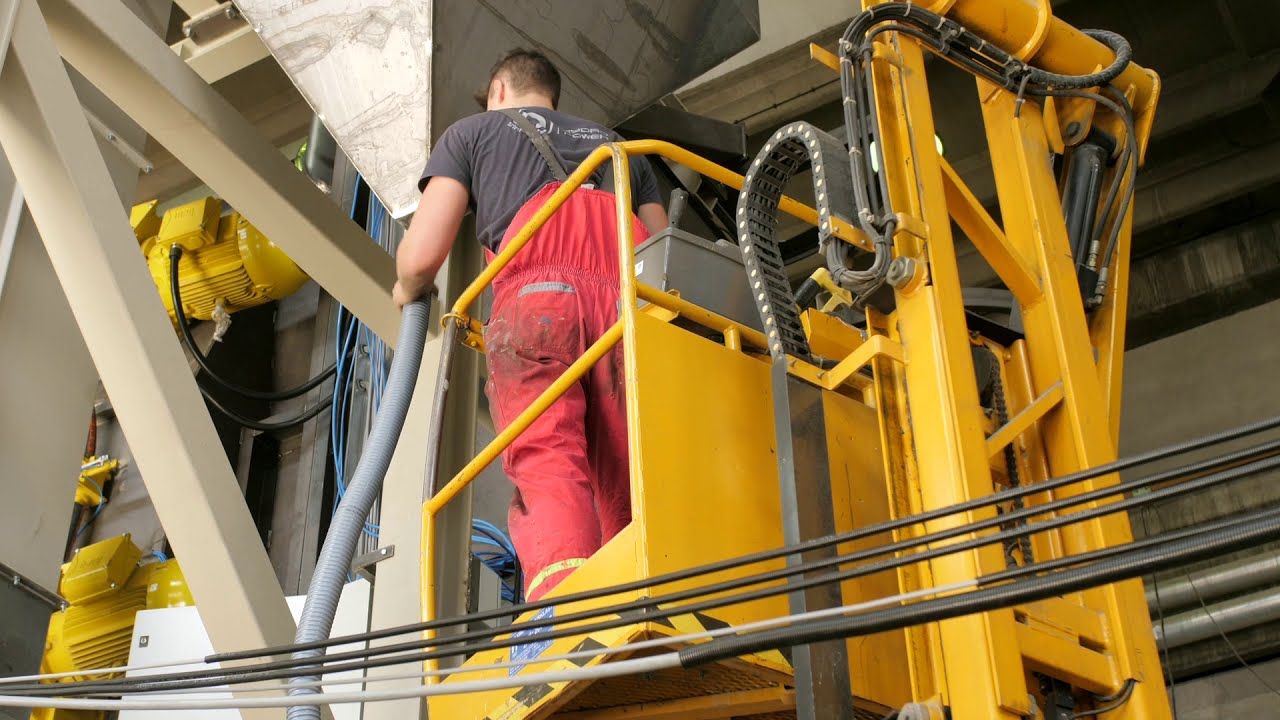 Heavy duty Siapro HPC 3000x3000 shotblasting machine, factory acceptance test (FAT), strahlanlage