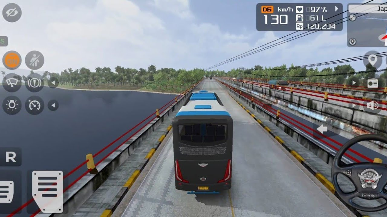 🚀🤯BUS CROSSING THE RIVER🌊🚌 #5 @gamespheregaming #offlinegames #bussimulatorindonesia #onlinegaming 