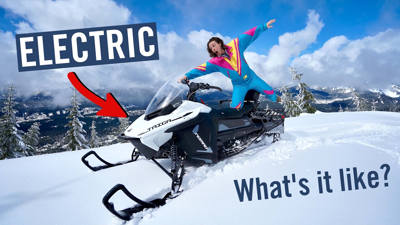 The WORLD'S FIRST ELECTRIC SNOWMOBILE!