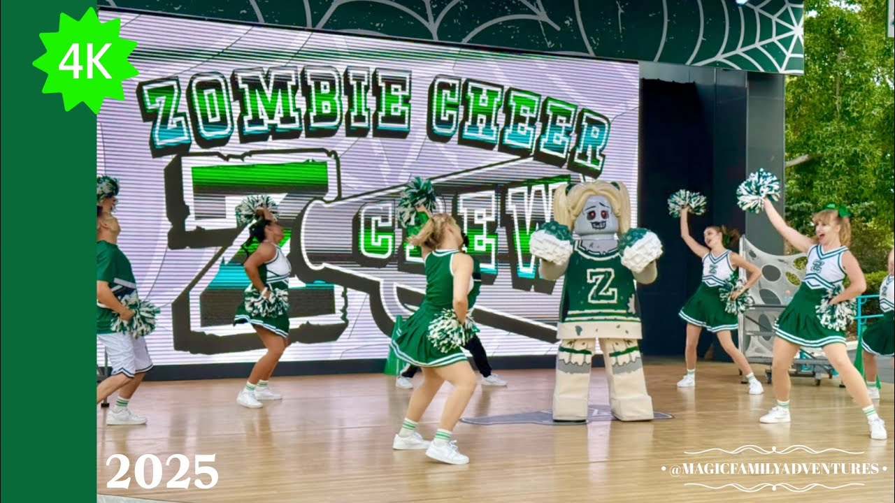 🧟‍♀️[4K] Zombie Cheer Crew Pep Rally Show at LEGOLAND California Resort📣