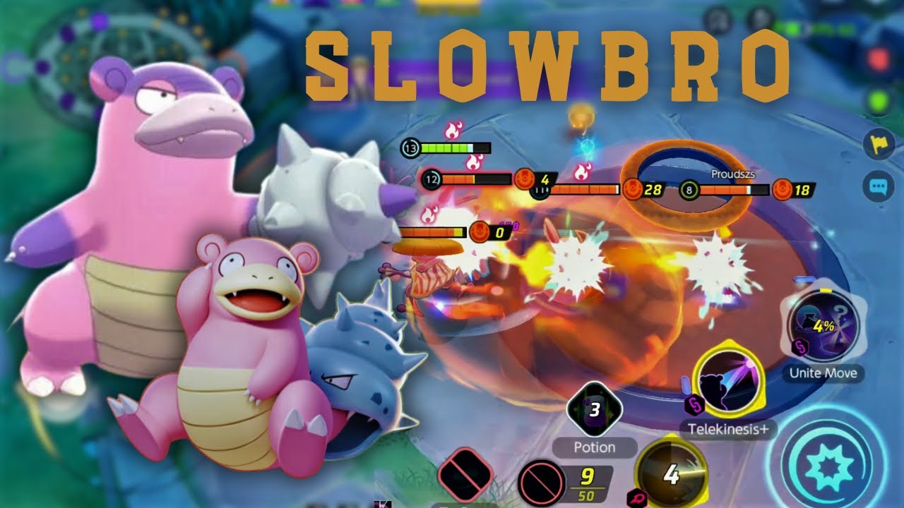 Đấu trường POKÉMON: Slowbro nhìn tuy hơi ngáo nhưng