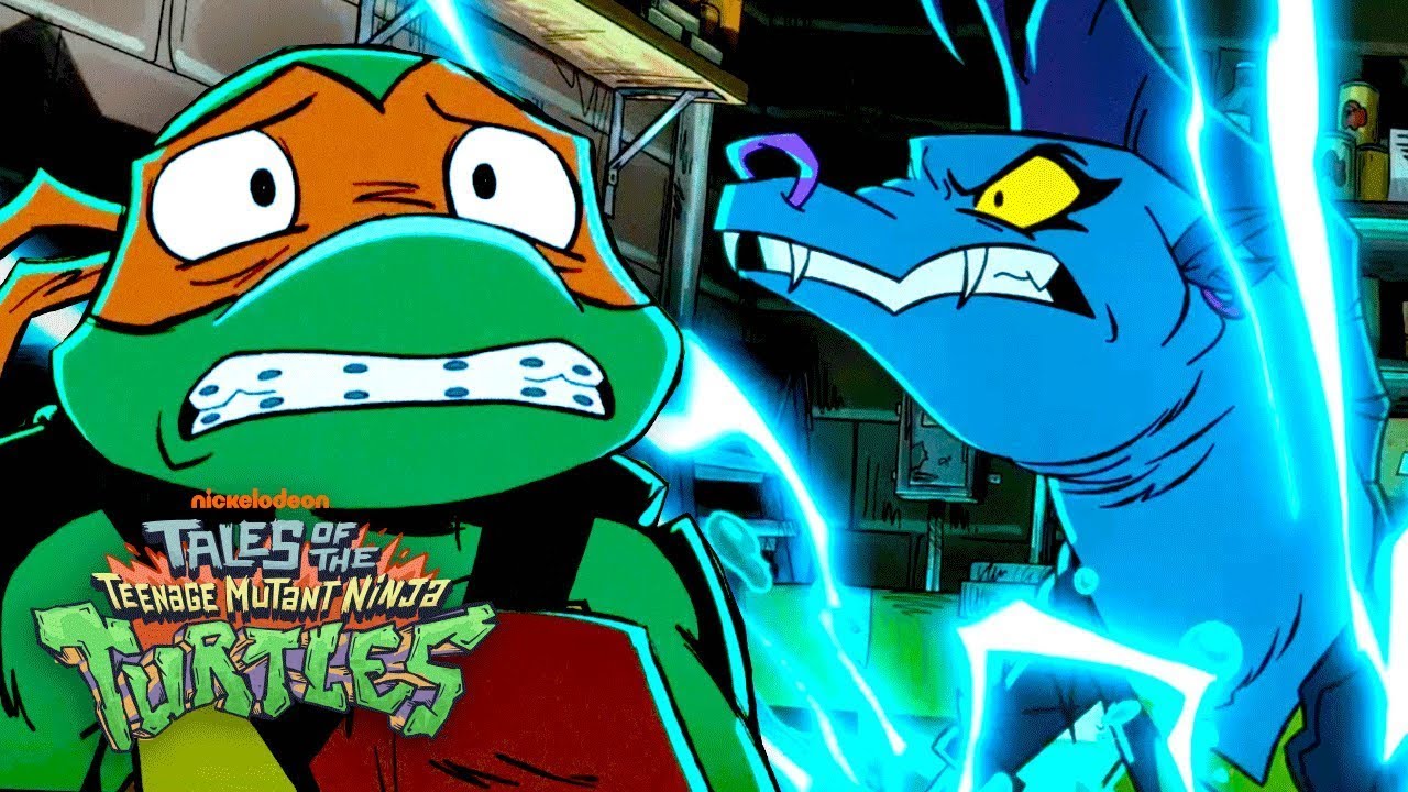 Mikey Fights a Giant Electric EEL! ⚡️| Full Scene | Tales of the Teenage Mutant Ninja Turtles