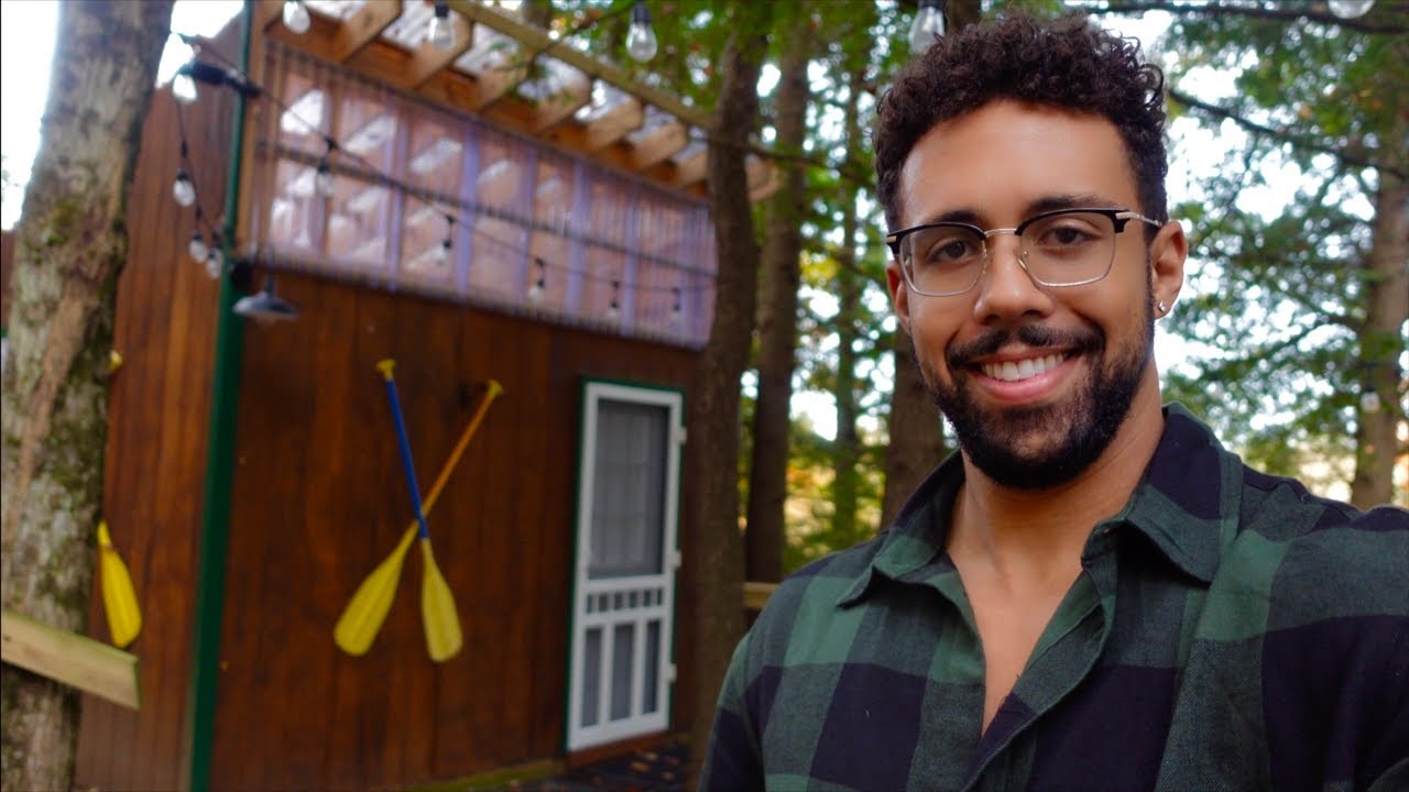 Alone at a Treehouse Cabin in the Adirondacks