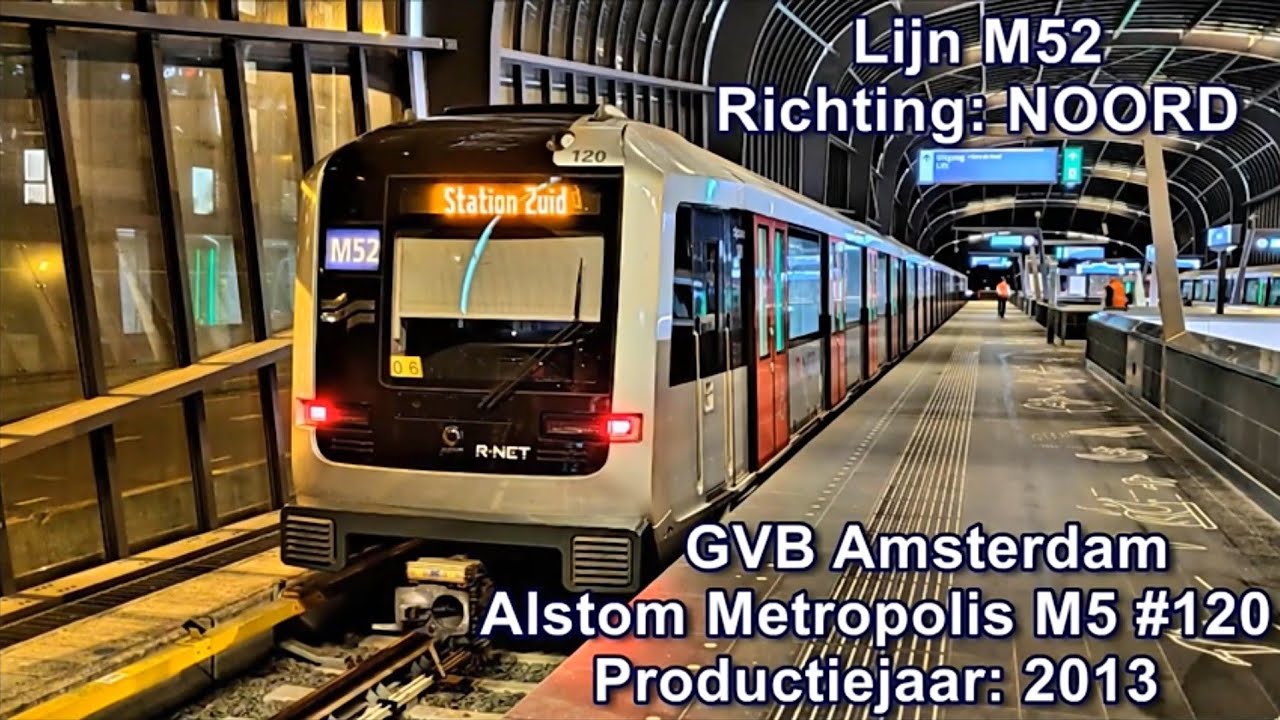 GVB Amsterdam - Lijn M52, Alstom Metropolis M5 