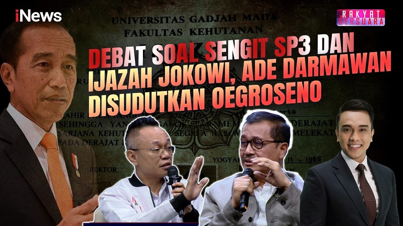 Debat Panas Ade Darmawan Vs Oegroseno soal Pencemaran Nama Baik Ijazah Jokowi | Rakyat Bersuara