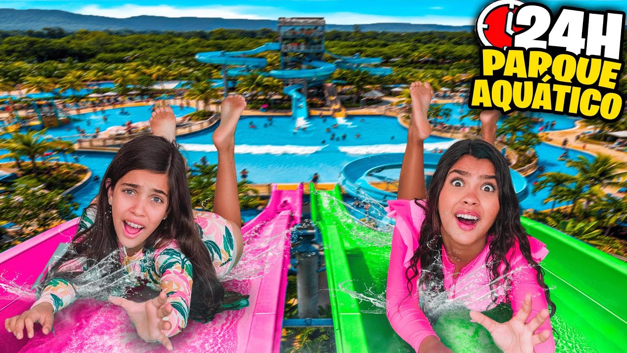 24H NO MAIOR PARQUE AQUÁTICO DO BRASIL *SUPERANDO NOSSOS MEDOS !!! 