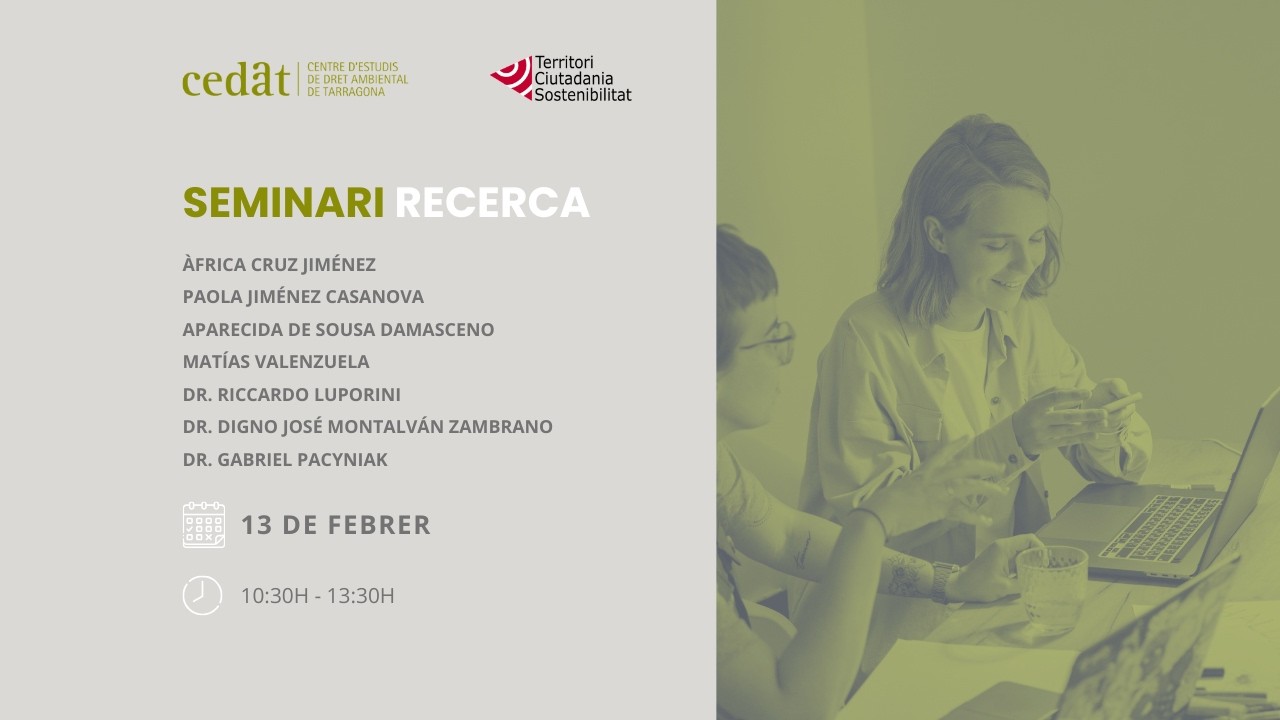 🌱📝 Seminari de Recerca CEDAT i TCS | Part 1/2