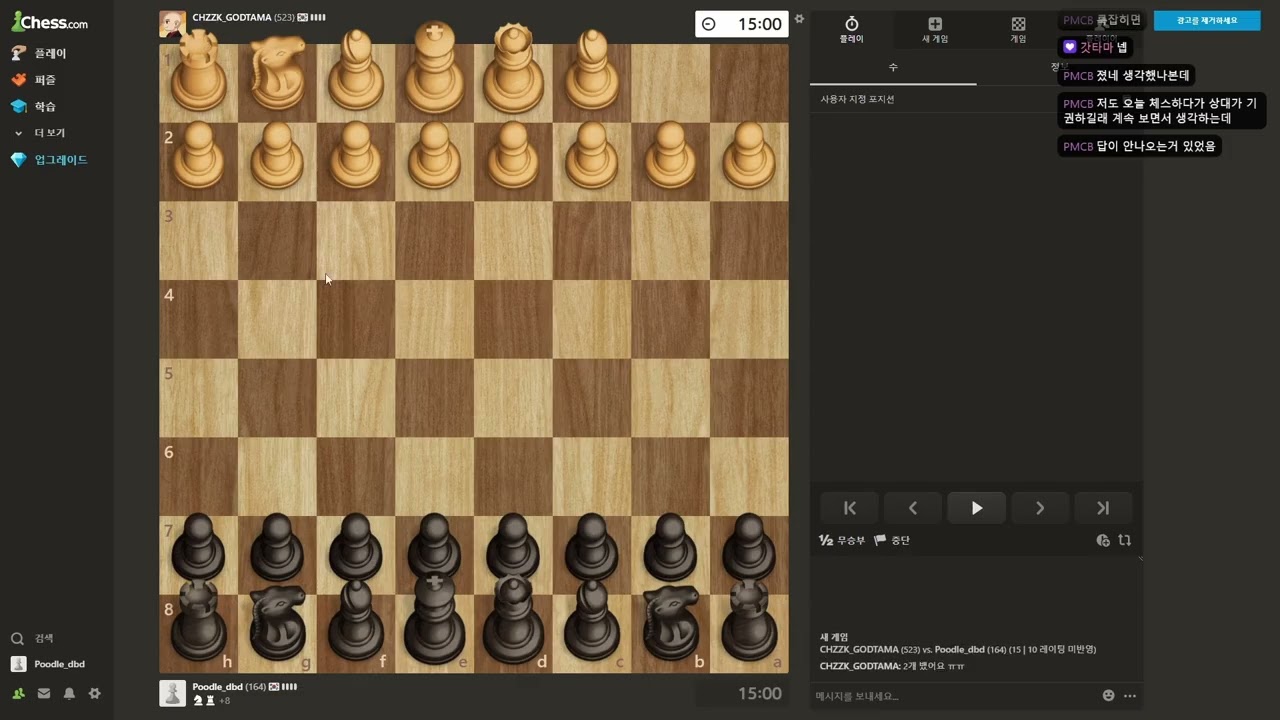 [푸들/체스] 지하세계 체스는 처음이지? DAILY CHESS 260215