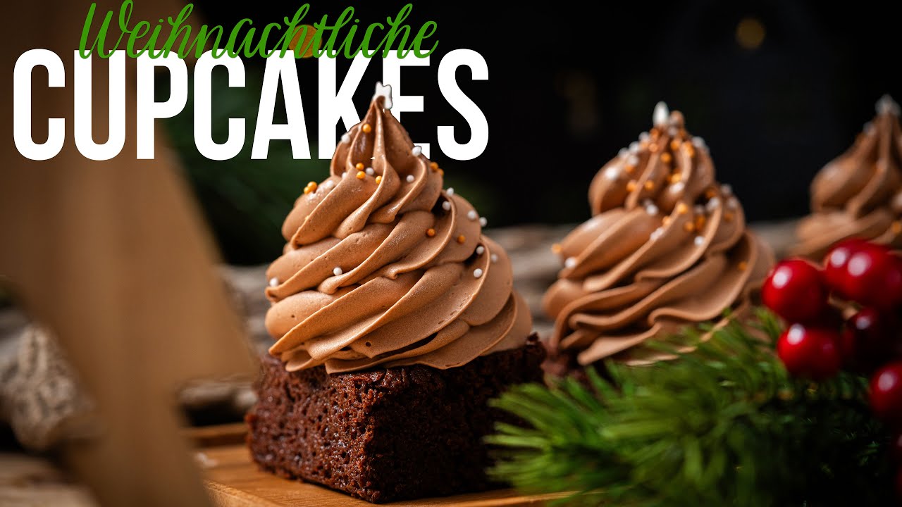 Weihnachtliche Brownie-Cupcakes – schokoladig, festlich & einfach gemacht