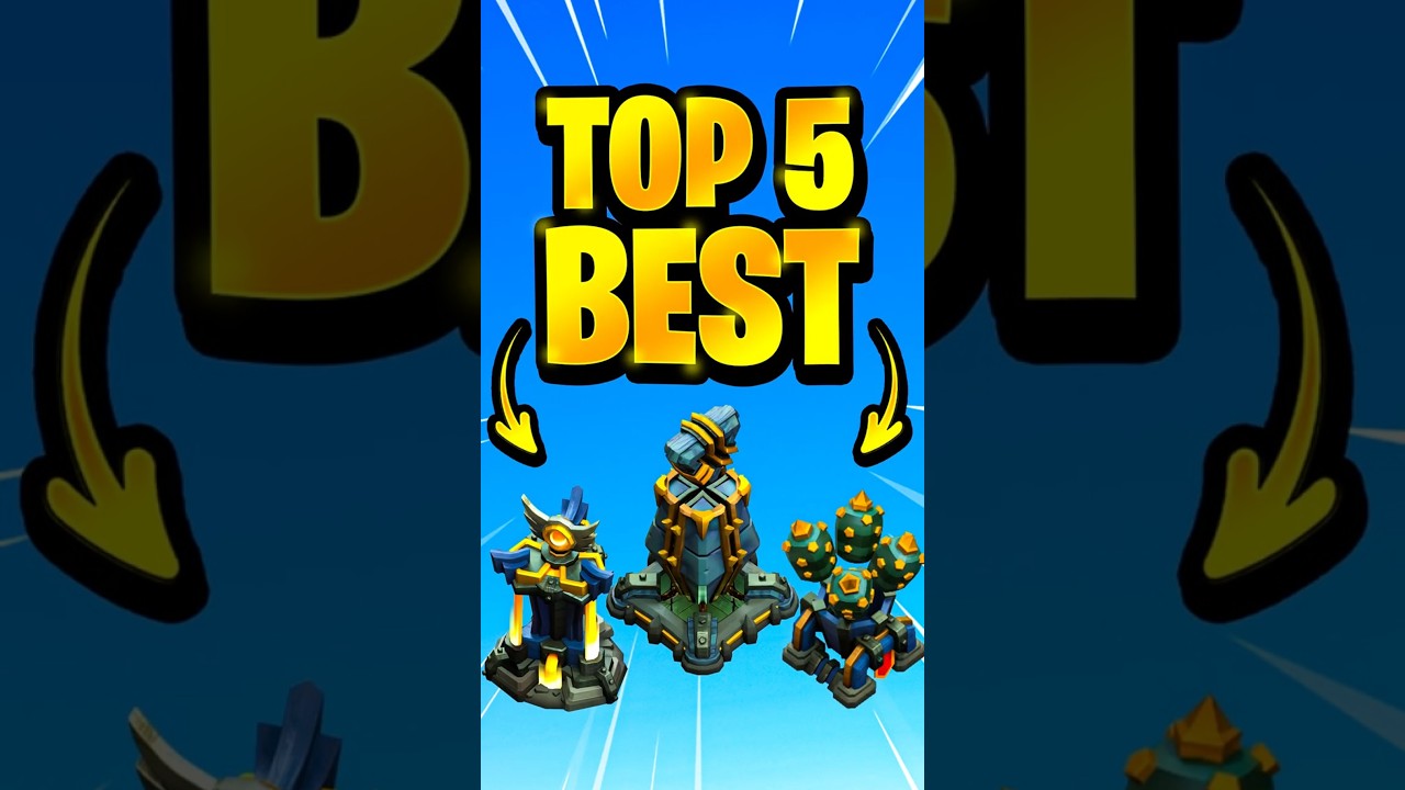 TOP 5 DEFENSES IN COC! (DPS RANKING) #coc