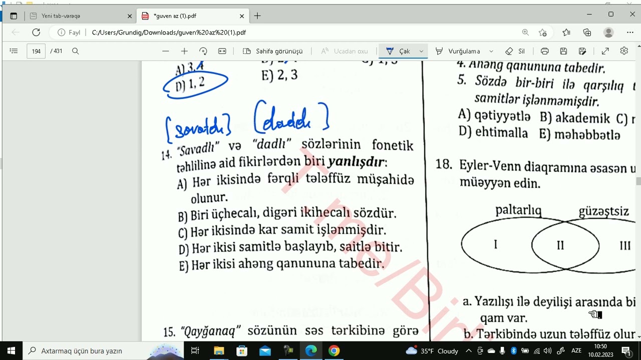 Fonetik təhlil 1