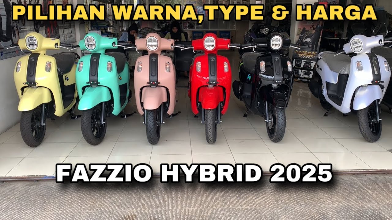 PILIHAN WARNA TERBARU YAMAHA FAZZIO HYBRID 2025