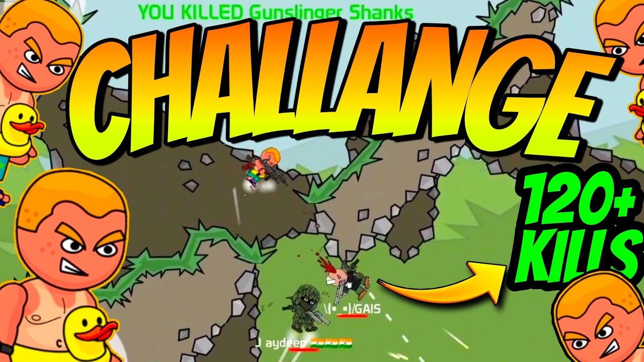 Mini Militia Challange 120+kills🔥 | Mini Militia Funny Gameplay