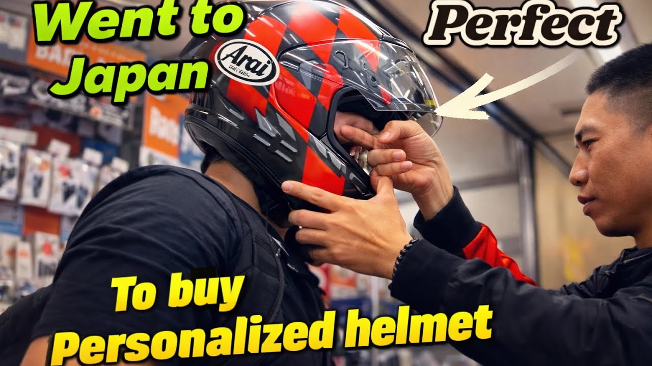 Buying My First Arai Helmet in Japan | Personalized 