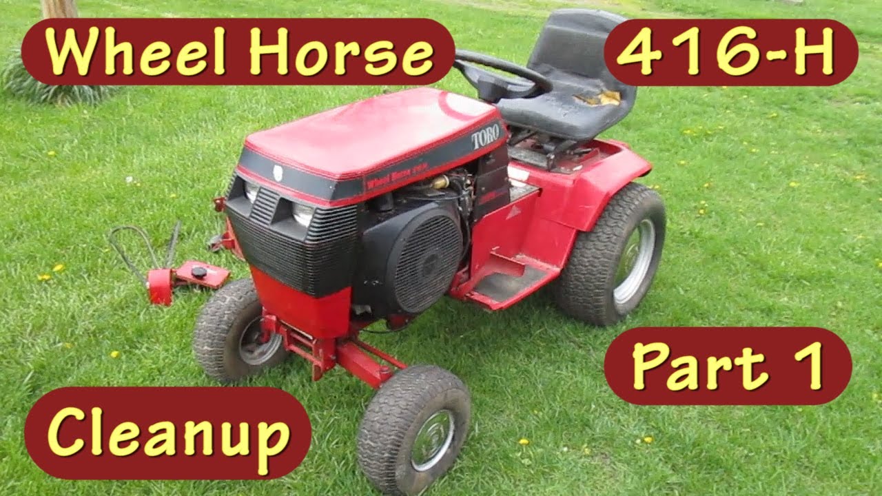 Wheel Horse 416-H Cleanup part 1