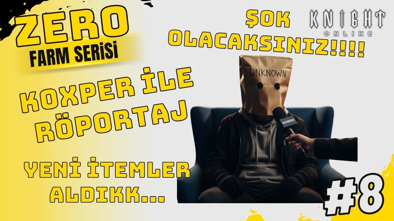 KOXPER İLE R&Ouml;PORTAJ YAPTIK! S&Ouml;YLEDİKLERİNE ŞAŞIRDIK 😳 | Yeni İtemler & Taksi KNİGHTONLİNE Zero #8