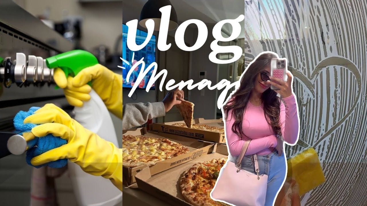 تنظيف الثلاجة العميق 🧼قبل شهر رمضان 🌙 الفضيل  و  حضرت ألذ بيتزا في العالم 🍕