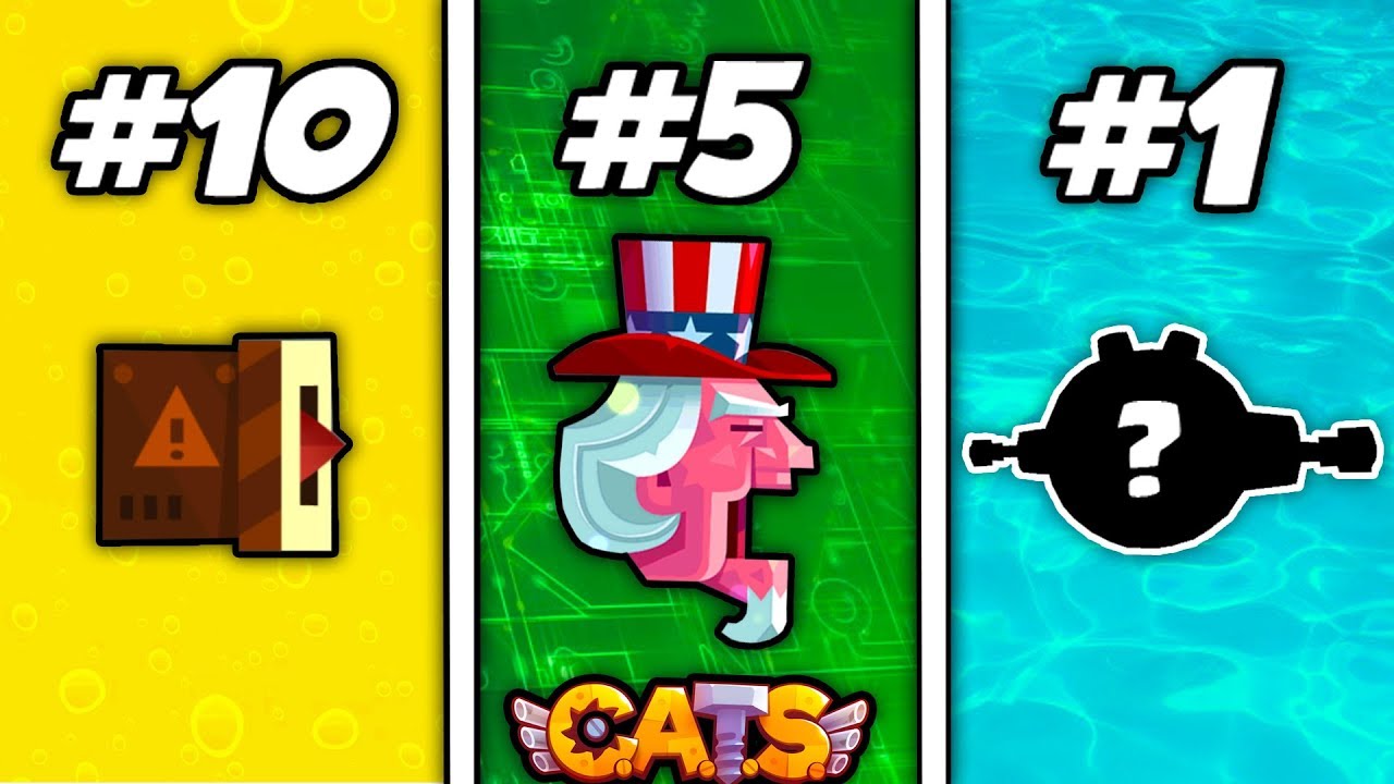 C.A.T.S TOP 10 ULTIMATE WEAPONS - Ranking From Worst to Best - Crash Arena Turbo Stars