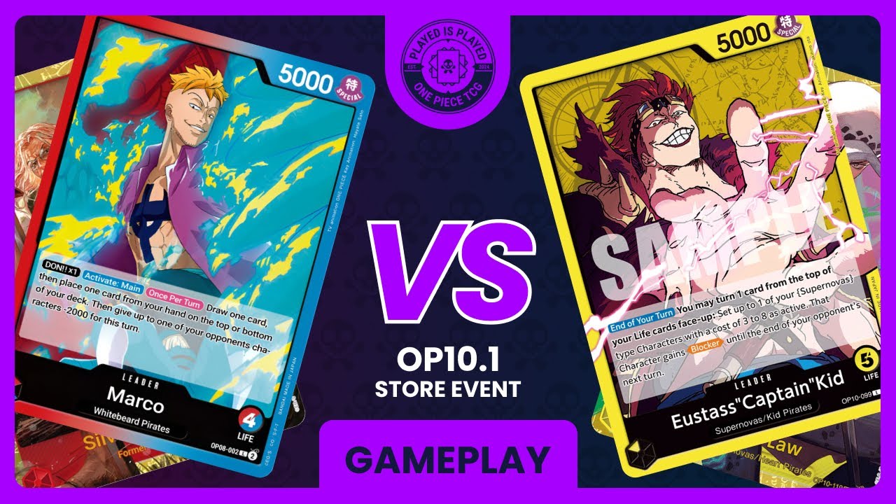[OP10] RB Marco vs Y Kid | OPTCG Gameplay | Played is Played