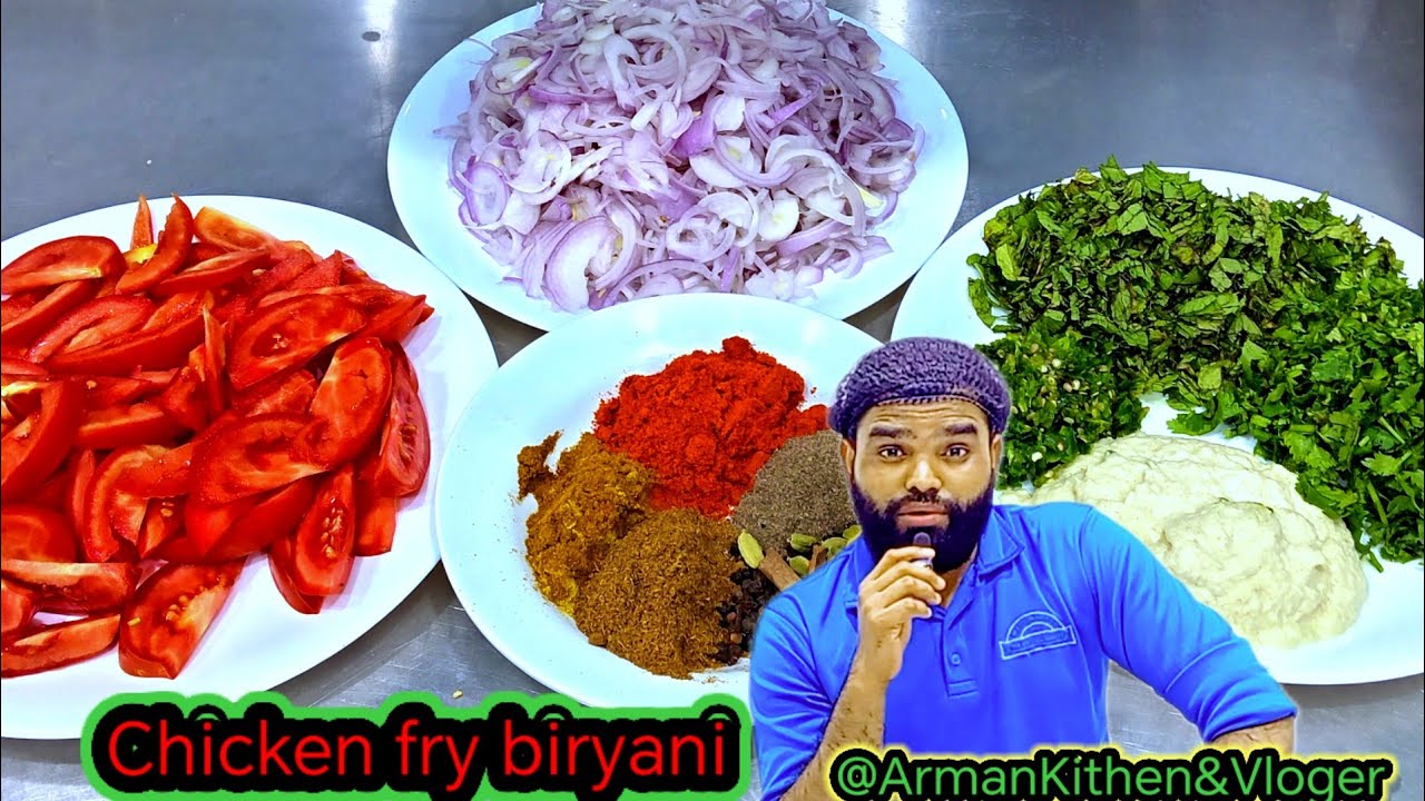 Chicken fry biryani #newrecipes#biriyani @ArmanKithen&Vloger