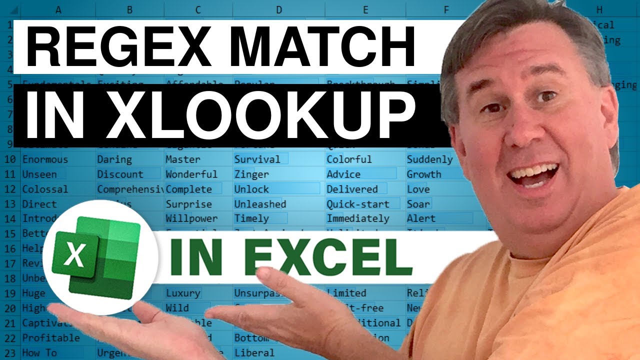 Excel Adds Support For RegEx In XLOOKUP And XMATCH - Episode 2647