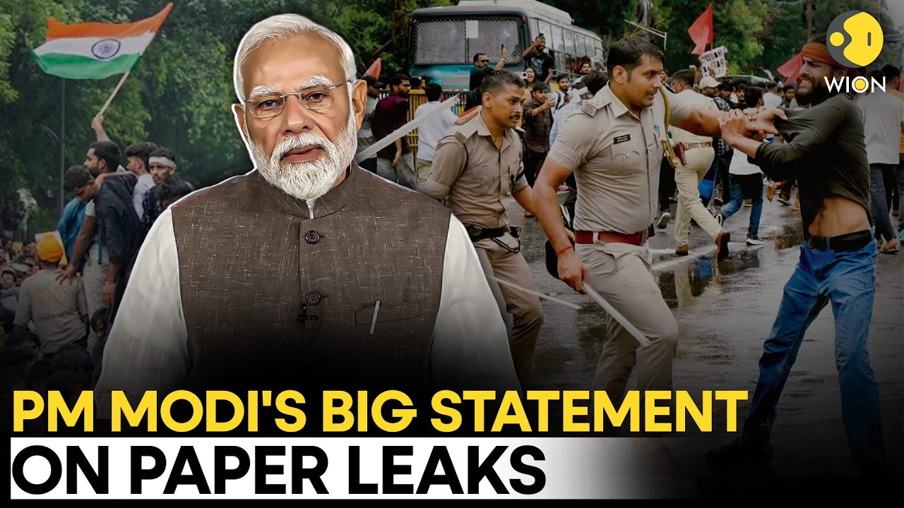 PM Modi's First Message On Paper Leaks Sparks Political War; CJP Demands Resignation |WION Originals