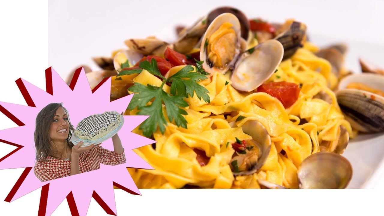 Tagliolini all'Uovo con le Vongole - Le Ricette di Alice