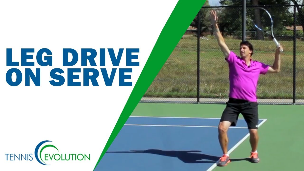 TENNIS SERVE | Leg Drive On Serve