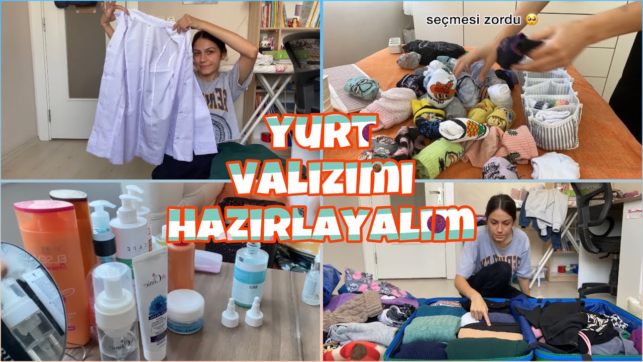 üniversite & yurt valiz hazırlama! bismillah