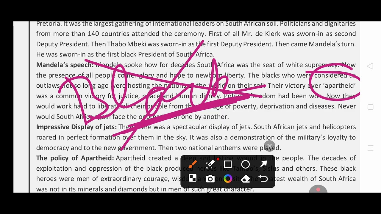 Nelson Mandela long walk to freedom class 10 ncert revision with extra questions 