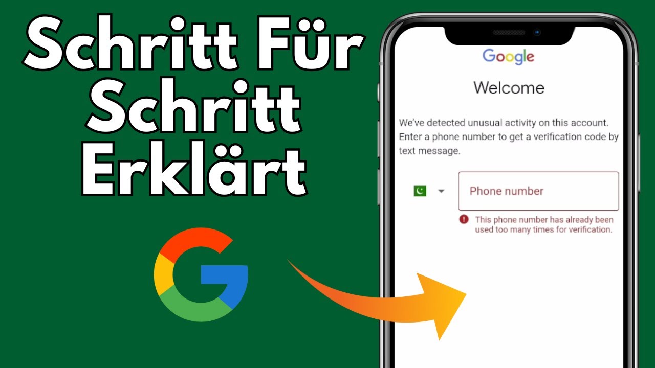 So behebst du &bdquo;Diese Telefonnummer kann nicht f&uuml;r die Google-Verifizierung verwendet werden&ldquo; [2025]