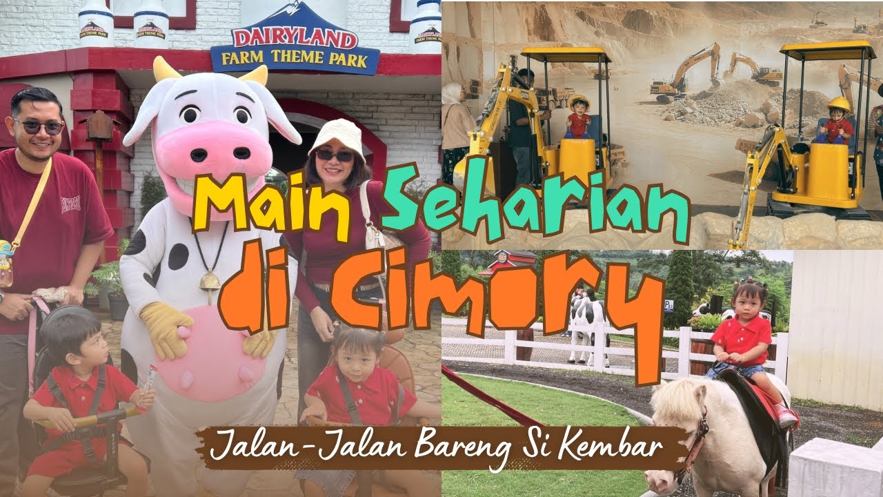✨MINI VLOG✨ MAIN DI CIMORY DAIRYLAND PRIGEN! Birdtopia, Pony Riding & Mini Excavator Seru Banget! 🐄