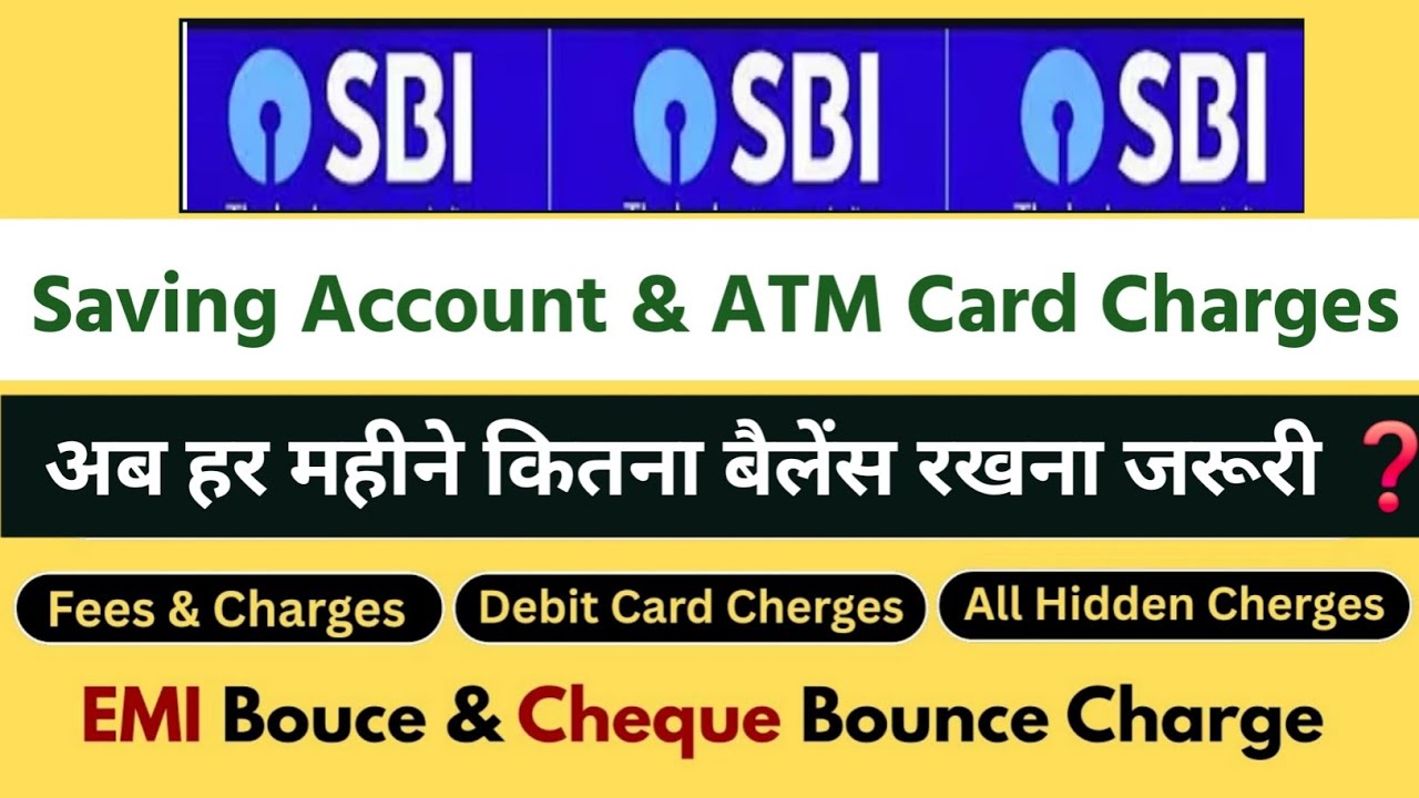 SBI Savings Account Charges 2026 | Minimum Balance, ATM Card, Cheque Book & All Charges Explained