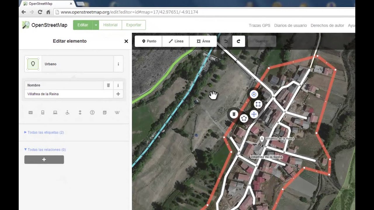 OpenStreetMap I: edición simple en editor iD.
