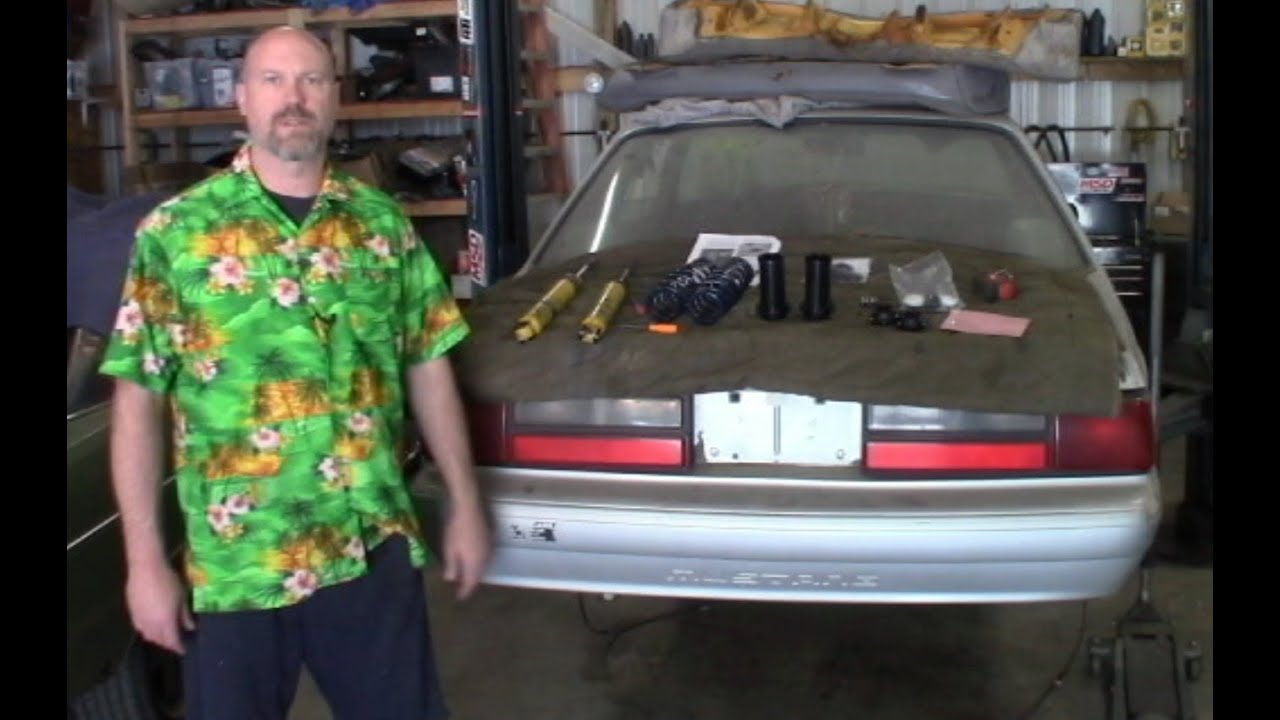 Maximum Motorsports Rear Coil over installation on a 1993 Fox Body Mustang Coupe