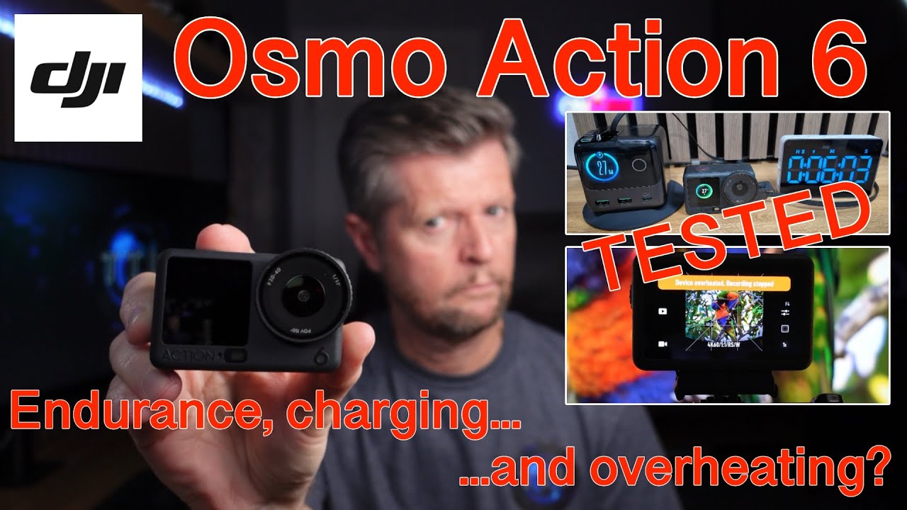 DJI Osmo Action 6: Производительность аккумулятора, зарядка и перегрев